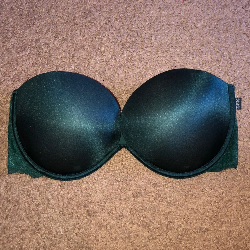 Army Green strapless bra
